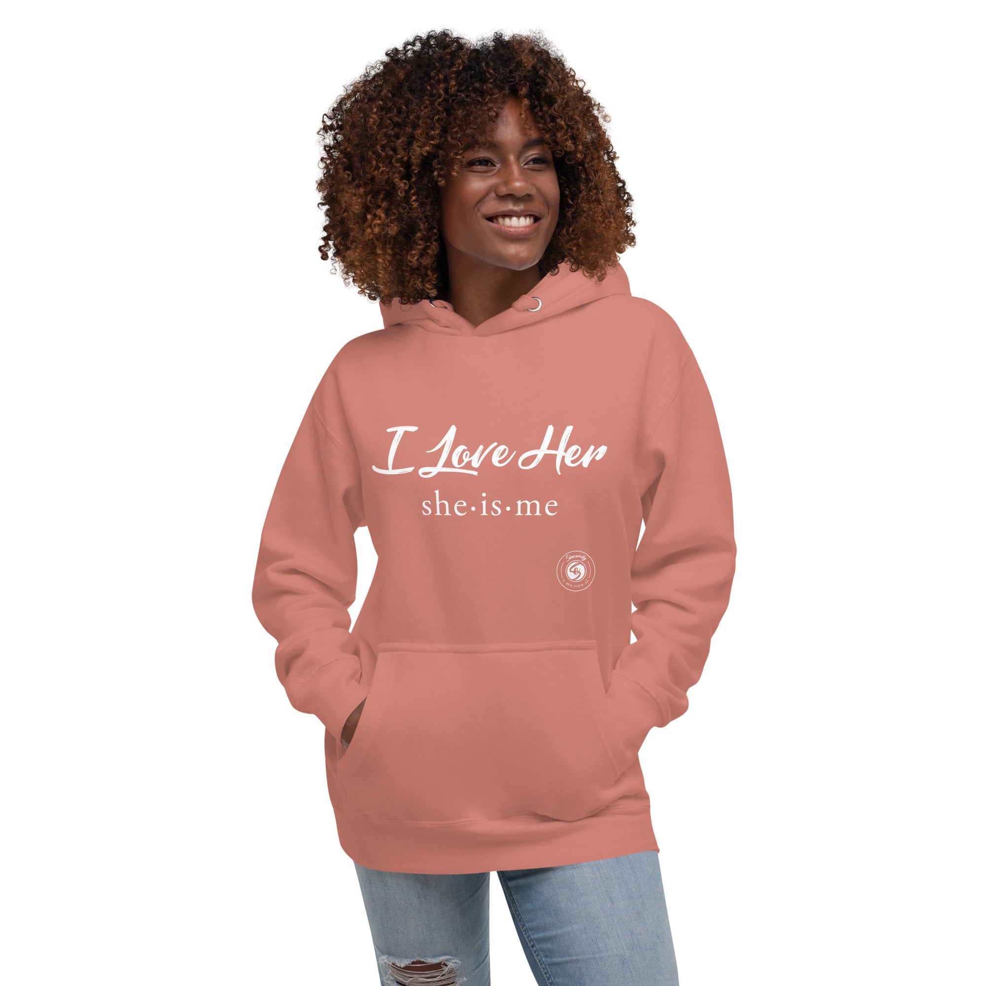 Love 2025 hoodie pink