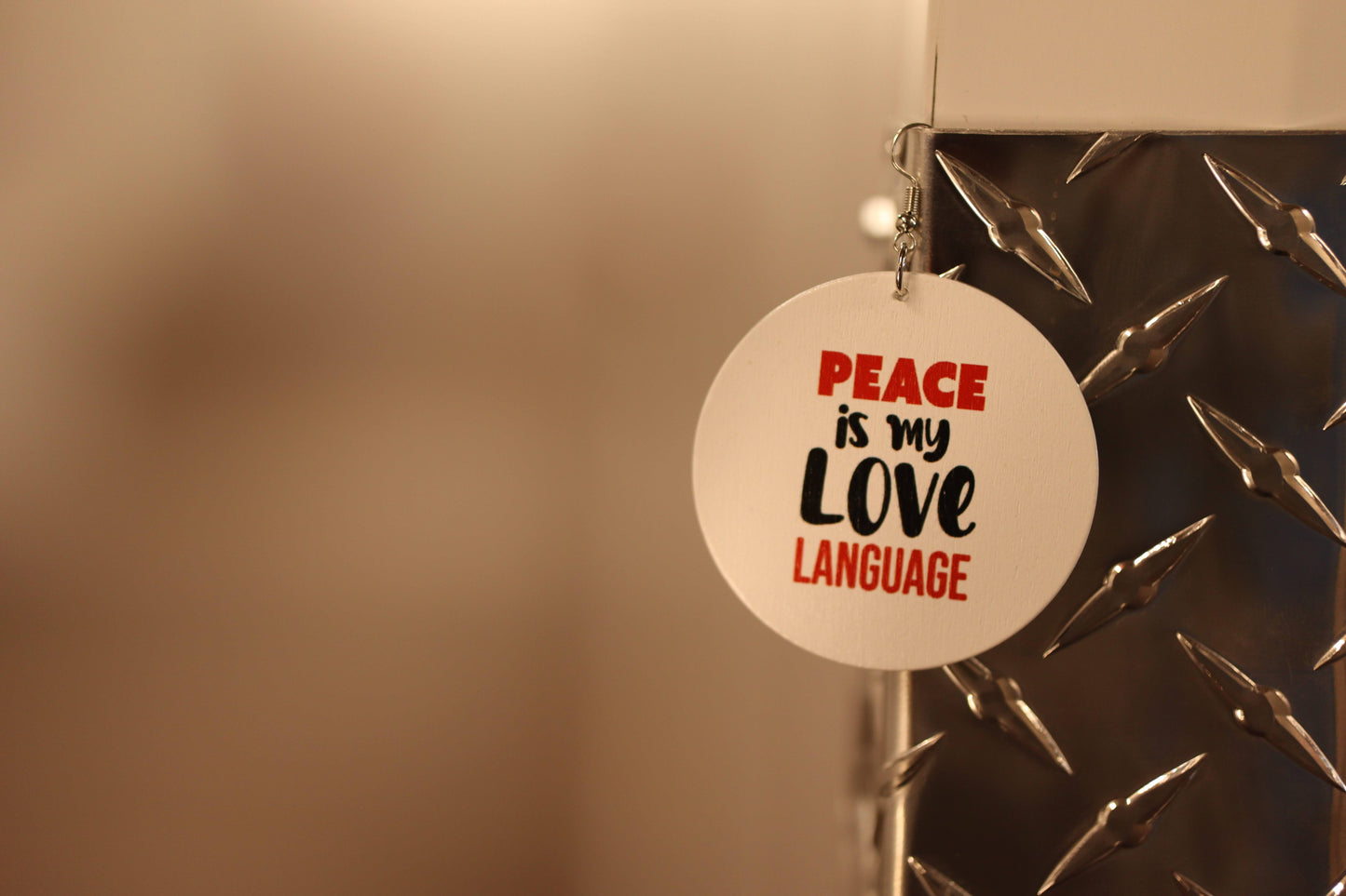 Earrings......Peace is my Love Language