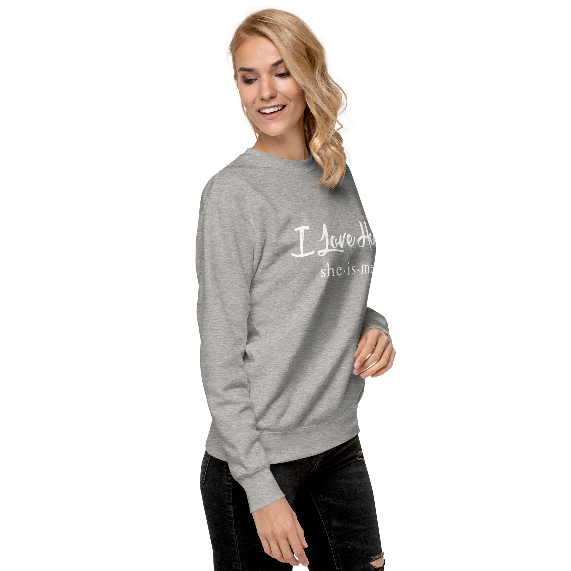 Grey discount love sweatshirt